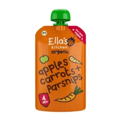 Online Ella's Kitchen Wortels Appels Pastinaak Bio Knijpfruit 4+ Maanden 120 GR