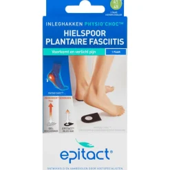 Best Epitact Hielspoor Inleghakken met Physio'Choc Maat41-45