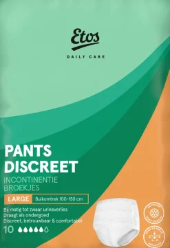 Online Etos Control Pants Large, incontinentiebroekjes Large, 10 stuks