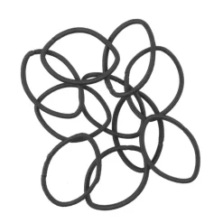 New Etos Elastieken Metaalvrij Zwart 10St