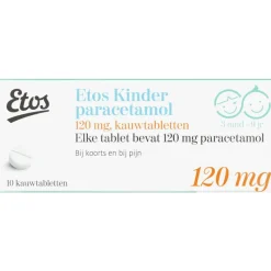 New Etos Kinderparacetamol Kauwtabletten 120 MG