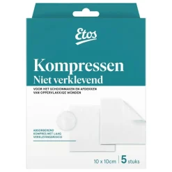 Discount Etos Kompres Niet-Klevend 10 x 10 CM 5 stuks