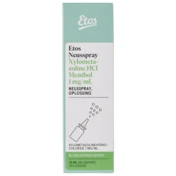Outlet Etos Neusspray Xylometazoline HCl Menthol 1 MG/ 10ML