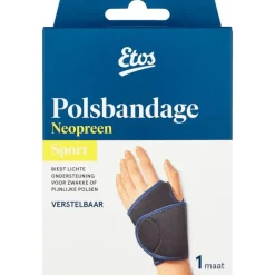 New Etos Polsbandage Zwart