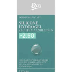 Clearance Etos Silicone Hydrogel Zachte Maandlenzen -2.50 3st.