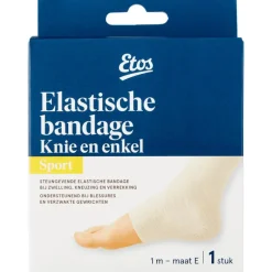 Clearance Etos Sport Elastische bandage Knie en enkel Wit