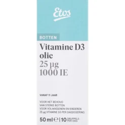 Online Etos Vitamine D3 Hooggedoseerd Olie