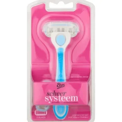 Discount Etos Vrouw Scheersysteem Blauw 5-Blads