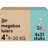 Online Etos Woezel & Pip Luiers Maxi+ Maat 4 9-20 kg Megabox 4x31 stuks