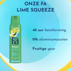 Outlet FA Lime Squeeze Deodorant Spray 150 ML