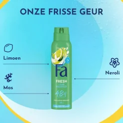 Outlet FA Lime Squeeze Deodorant Spray 150 ML