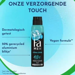 New FA Men Extreme Cool Deodorant Spray 150 ML