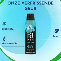 New FA Men Extreme Cool Deodorant Spray 150 ML