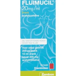 Clearance Fluimucil 20 mg/ml Hoestdrank Frambozensmaak