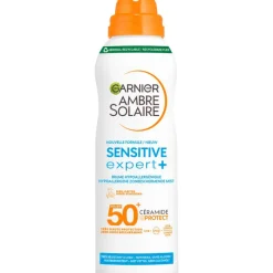 Hot Garnier Ambre Solaire Sensitive Expert Hypoallergene Zonnebrand Mist SPF50 150 ML
