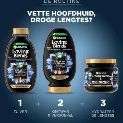 Hot Garnier Loving Blends Charcoal Haarmasker 340 ML