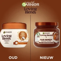 Outlet Garnier Loving Blends Kokosmelk & Macadamia Hair Remedy Haarmasker 340 ML
