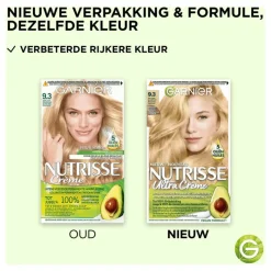Discount Garnier Nutrisse Crème Permanente Haarverf 9.3 Zeer Licht Goudblond