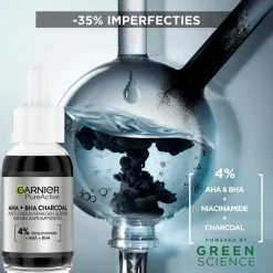 Best Garnier PureActive AHA + BHA Charcoal Anti-Onzuiverheden Serum 30 ML