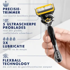 Hot Gillette ProShield Scheersysteem Met 2 Navulmesjes