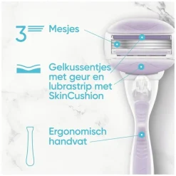 Best Gillette Venus ComfortGlide Breeze Scheersysteem + 2 Navulmesjes