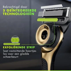 Online Gillette Labs Scheersysteem Champion Gold met 5 Navulmesjes