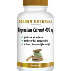 Discount Golden Naturals Magnesium Citraat 400 mg Tabletten 60 stuks