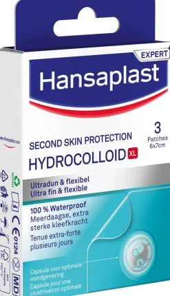 Online Hansaplast Second Skin Protection Waterproof en Transparante XL Eilandpleisters 3 stuks