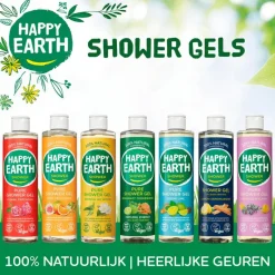 New Happy Earth 100% Natuurlijke Bergamot Cedarwood Douchegel 300 ML
