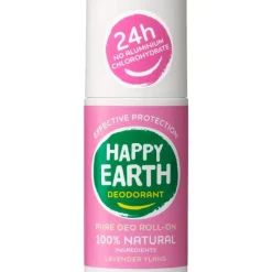 Outlet Happy Earth 100% Natuurlijke Lavender Ylang Deodorant Roller 75 ML