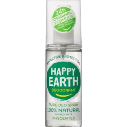 New Happy Earth 100% Natuurlijke Unscented Deodorant Spray 100 ML
