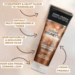 Clearance John Frieda Brilliant Brunette Colour Vibrancy Conditioner 250 ML