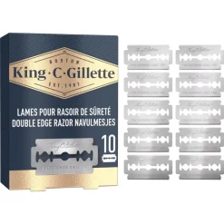 New King C Gillette King C. Gillette Double Edge Razor Navulmesjes 10 Stuks
