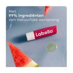 Sale Labello Watermelon Shine Lippenbalsem 24u Hydratatie Roze 1 Stuk
