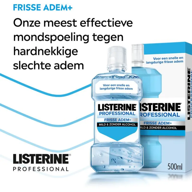 New Listerine professional fresh breath+500ml