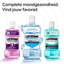 New Listerine professional fresh breath+500ml