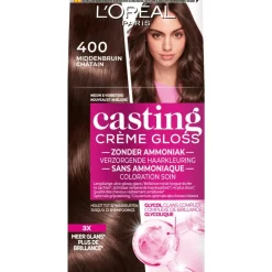 New L'Oréal Paris Casting Crème Gloss Haarverf Middenbruin 400 Espresso