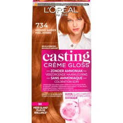 Discount L'Oréal Paris Casting Crème Gloss Haarverf 734 Goudkoperblond 734 - Goudkoperblond