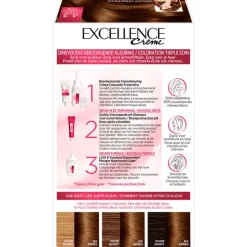 New L'Oréal Paris Excellence Crème Verzorgende Crèmekleuring 4.3 Midden Goudbruin