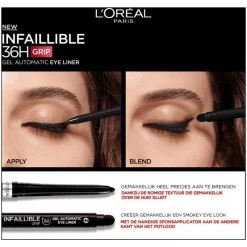 L'Oréal Paris Infaillible 36H Grip Gel Automatic Waterproof Eyeliner Grey Eyeliner 5 GR