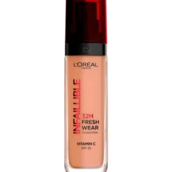 Outlet L'Oréal Paris Infaillible 32HR Fresh Wear Foundation met SPF25 30 ML 300 Amber