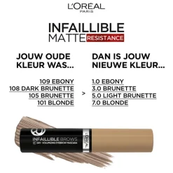 L'Oréal Paris L'Oreal Paris Infaillible Brow Mascara 5.0 Light Brunette