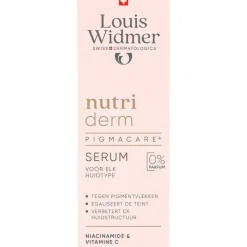 Louis Widmer Nutriderm Pigmacare Serum Zonder Parfum 30 ML