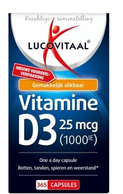 Outlet Lucovitaal Lucovit vit D3 25mcg (1000IE) 365 caps