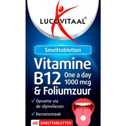 Hot Lucovitaal B12 smelttabletten met Foliumzuur 60 stuks