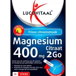 Hot Lucovitaal Magnesium 400mg Citraat 2GO