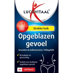 Online Lucovitaal opgeblazen gevoel 30 capsules