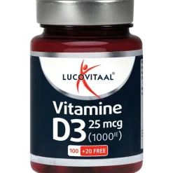 Clearance Lucovitaal Vitamine D3 25 mcg Capsules 120 stuks