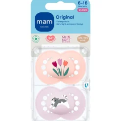 Sale MAM Original Fopspenen 6-16 maanden 2 stuks Pink
