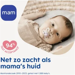 New MAM Original Fopspenen Start 0-2 maanden Plain Blue 2 stuks